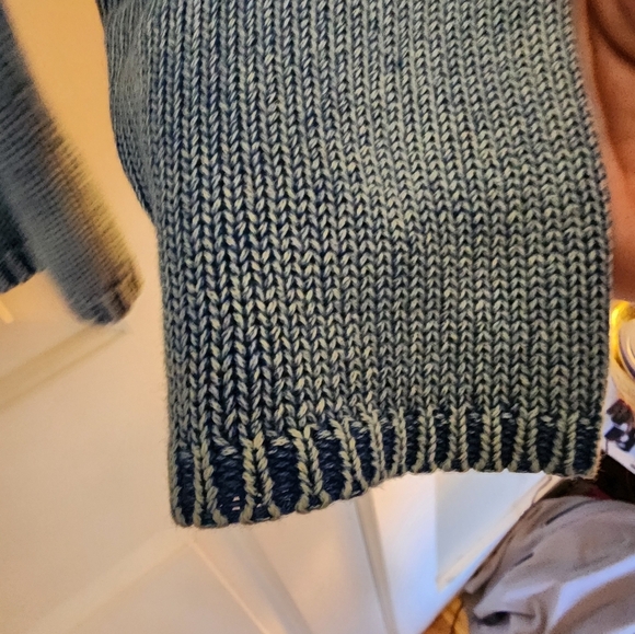 Carbon2cobalt Mineral Wash Blue  Sweater Size Medium Cotton Beach Coastal Hiking - Picture 5 of 9